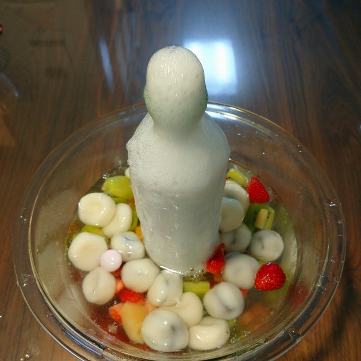 噴水フルーツポンチ Withチョコ白玉 レシピ 作り方 By Mmtt 楽天レシピ